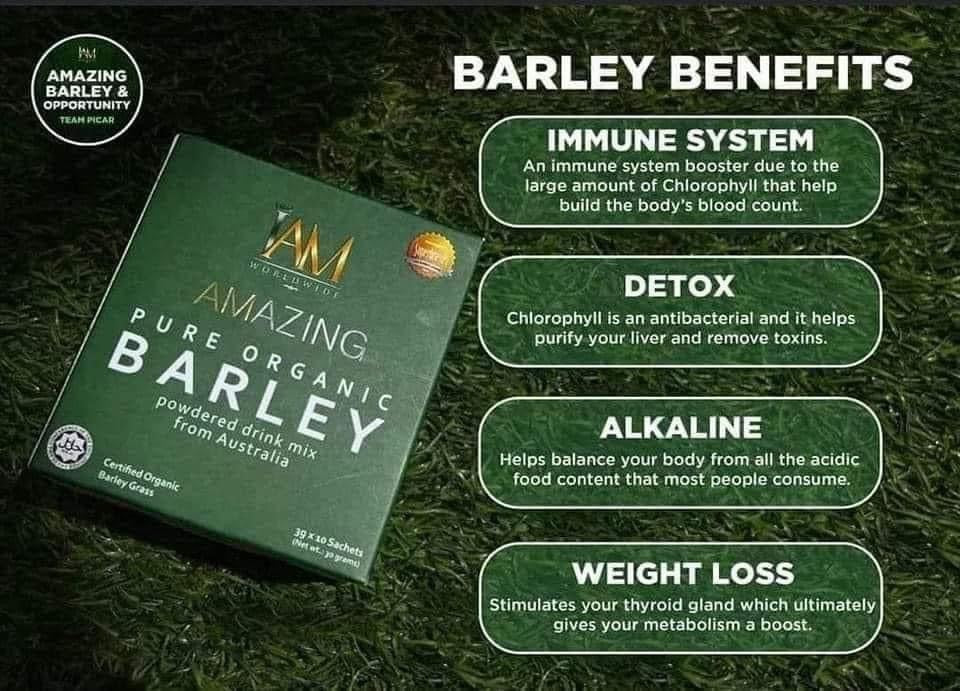 Amazing Pure Organic Barley Powdered Drink